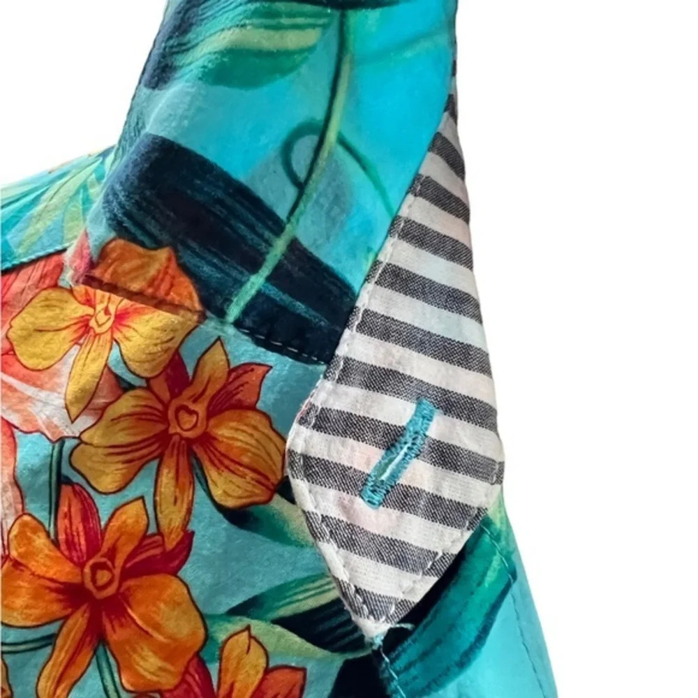 Tommy Bahama Tropical Cotton Tunic Beach Coverup SP - Picture 6 of 9